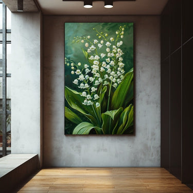Painting of Lily of the Valley Flowers